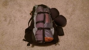 39 pounds ready to hike